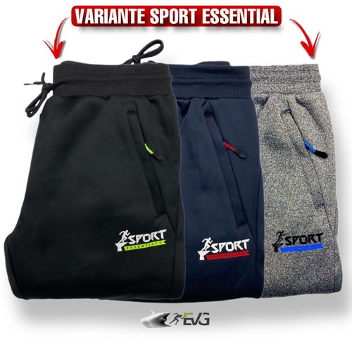 PANTALONE TUTA SPORT COMPLETAMENTE FELPATO POLSINI PALESTRA JOGGING CACCIA PESCA - Foto 5 di 34
