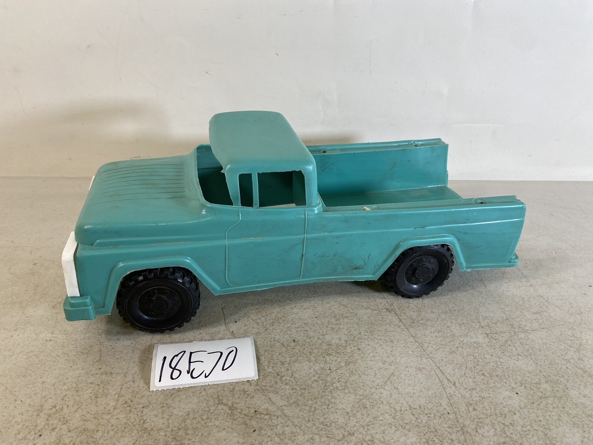 Vintage 1960s Large 12” Plastic Pickup Ford Truck Toy Marx? 18E70