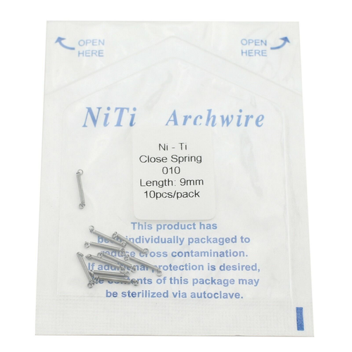 Dental Orthodontic Niti Closed Open Coil Spring Arch Wires 010 012 6mm 9mm 180mm - Picture 24 of 59
