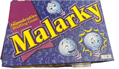 2001 Patch Products Malarky Board Game - Complete 