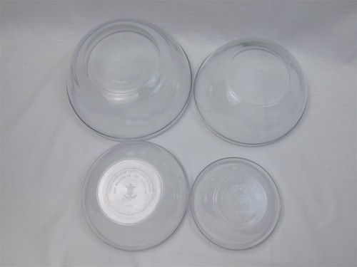 Set Of 9 Anchor Hocking Clear Glass Food Prep Graduated Nesting Bowls - Picture 9 of 12