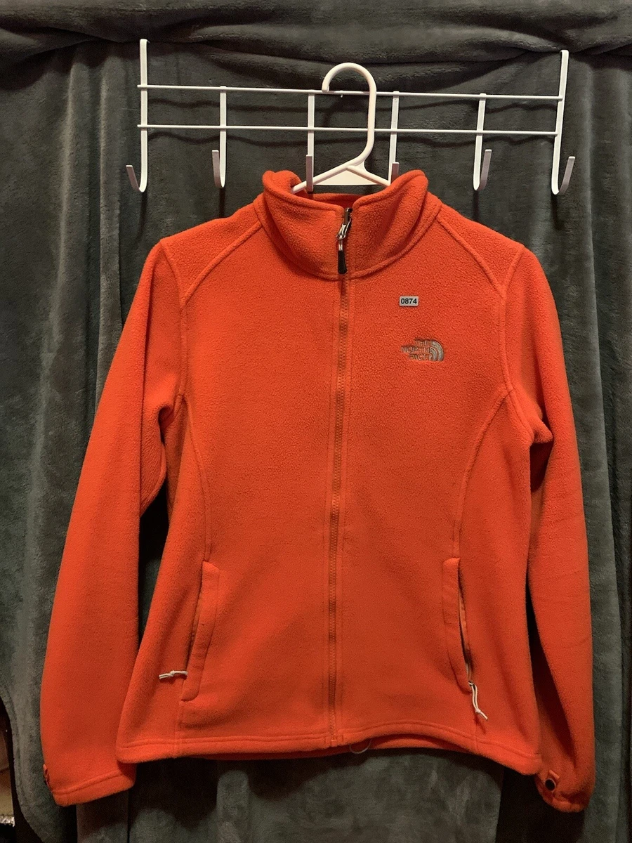 The North Face Sweater Adult Women's Medium Orange long Sleeve Flash Dry  Zip Up