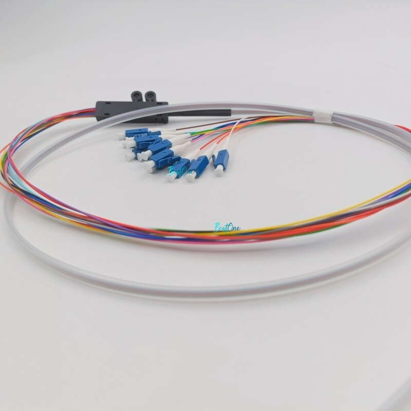 12 Fiber LC UPC SingleMode Ribbon Fiber Optic Pigtail SM 9/125 Optical ...