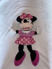 Disney MINNIE MOUSE Soft Plush Figure Toy Kids Plushie Stuffed Animal Polka Dots