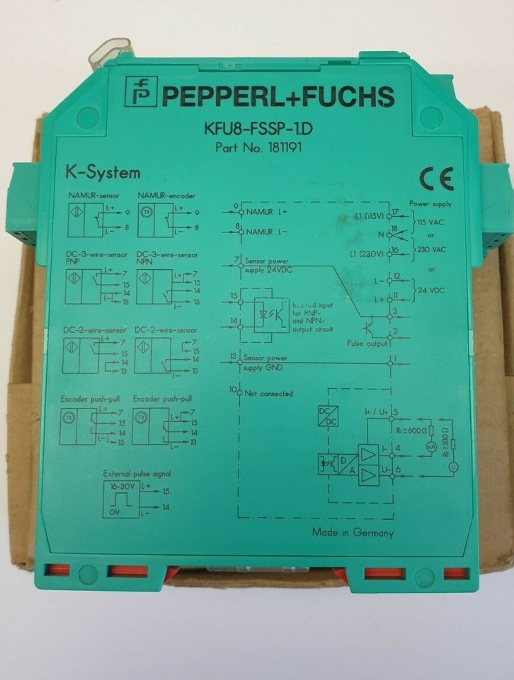 Convertisseur Pepperl+Fuchs KFU8-FSSP-1.D - Pour Automatisme Industriel - Occasion Fonctionnel