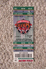 INDIANS VS ROYALS 7/4/1999 TICKET ~ McDONALD (MLB DEBUT/1ST HIT) / DYE (2 HRs)