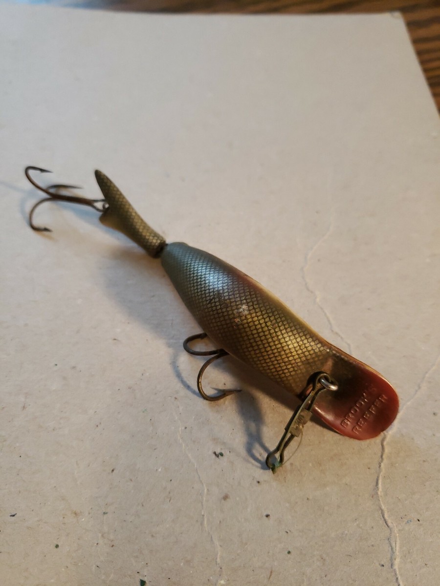Lot D'appâts Crankbait Vintage Plastique 4 Pouces - X-511 - Brook's Reefer ?