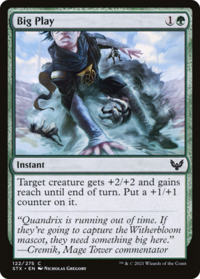 x4 Big Play STX MTG 122/275 COMMON M/NM 4x