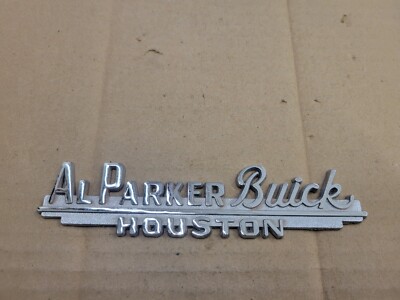 Al Parker Buick Houston Texas TX Metal Car Dealership Dealer Emblem Badge Logo