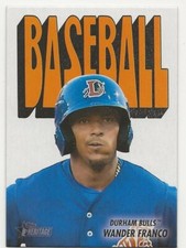 2021 Topps Heritage Minors WANDER FRANCO 1972 Pack Cover Card Rays 72TPCC-21