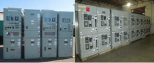 Cutler-Hammer Ampgard Motor Control 3000A 4160V VC-W Main Line-up 16 Starters