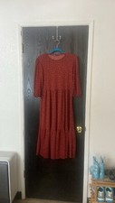 Zara 3/4 Sleeve Floral Midi Dress, Size Small