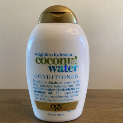 OGX Coconut Water Weightless Hydration Conditioner Electrolytes Oil Blend 13 Oz.