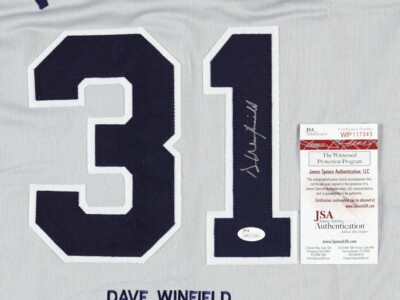 Dave Winfield Signed New York Yankees Career Highlight Stat Jersey