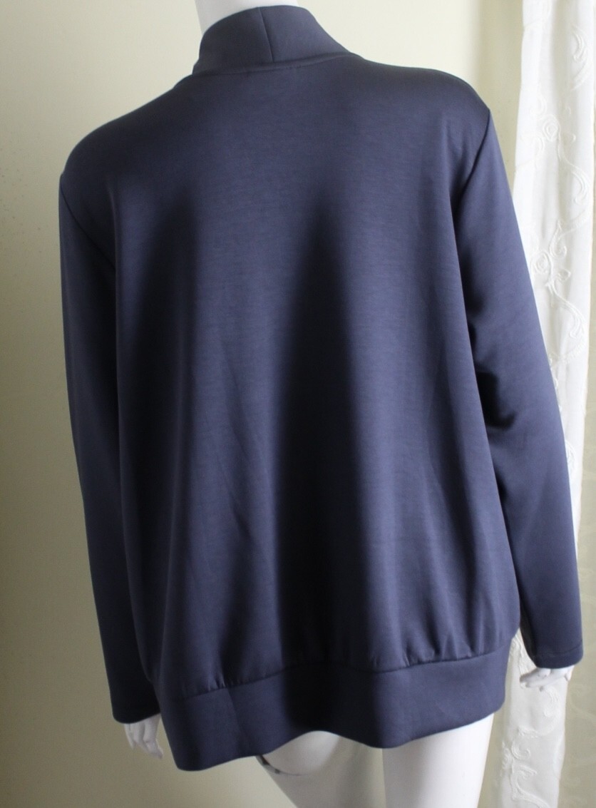 J.jill Sz 2X Gray Wrap Front Pullover Blosue Shirt Top Beautiful