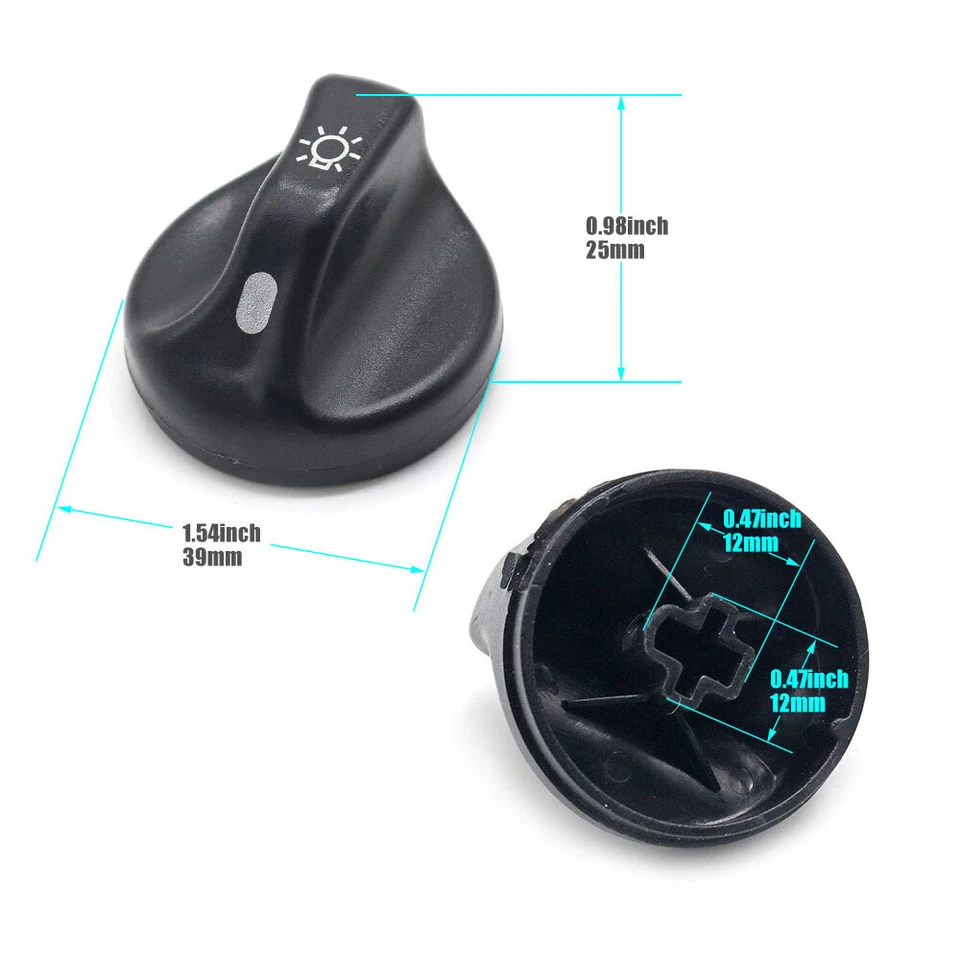 3L3Z11661AA Luz Cabeza Lámpara Interruptor Perilla Apto para Ford F-150 Heritage 1997-2004 EE. UU. Foto 3 de 4