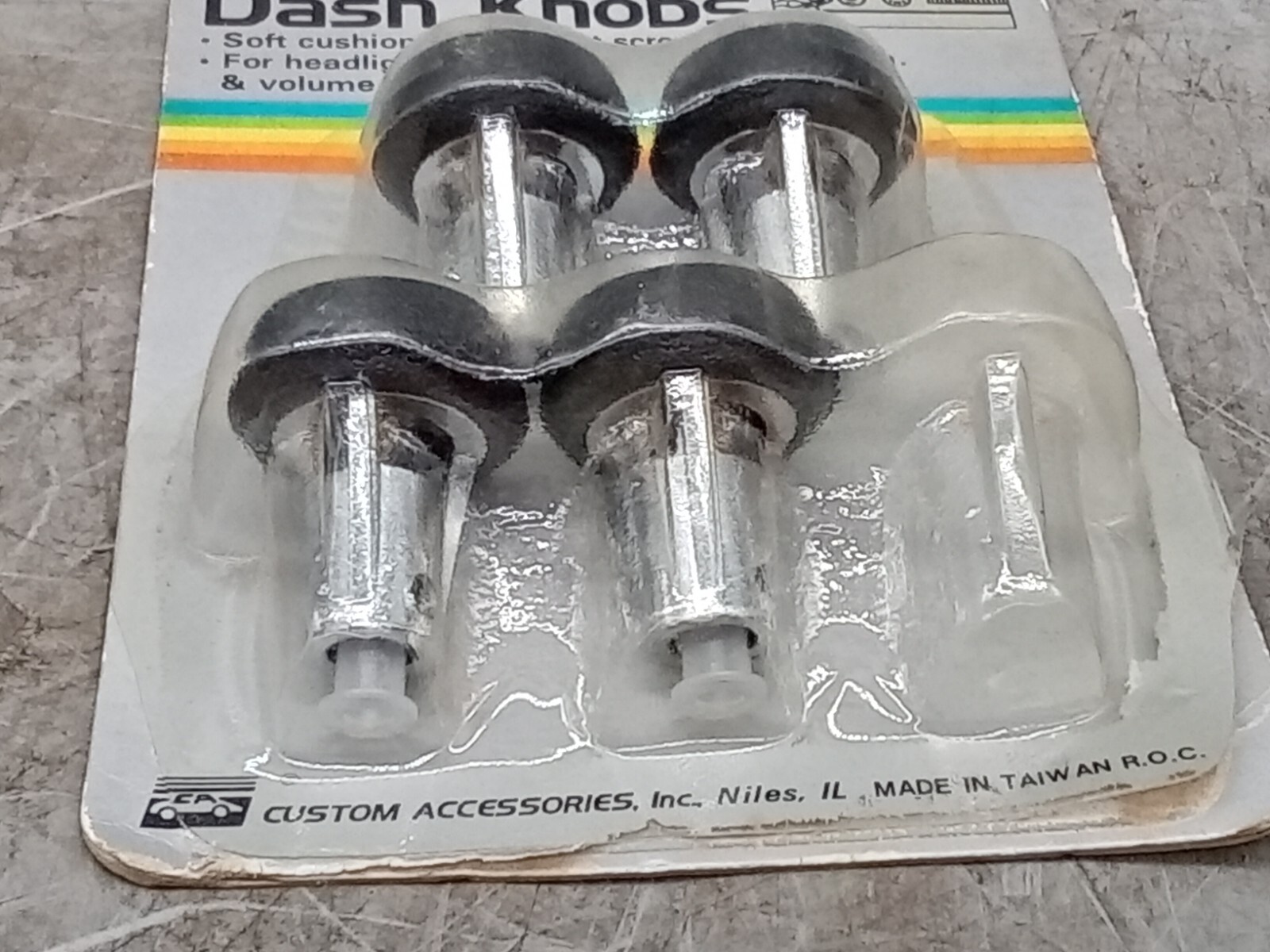 Vintage 4 PC Automotive Replacement Dash Knobs FTY #56664 New Old Stock ...