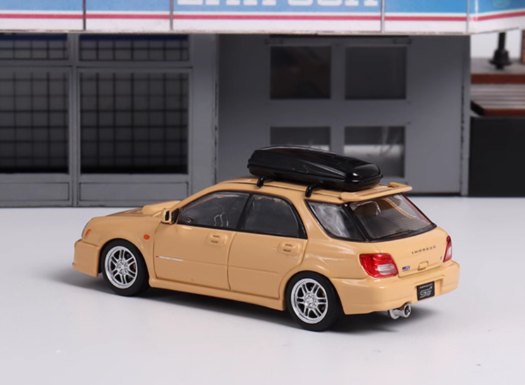 Furuya 1/64 Scale Subaru Impreza WRX STI VII 7 Wagon Yellow