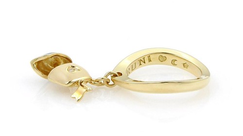 Pasquale Bruni 18k Gold Enamel & Diamond Boat Charm Ring - Size 7 - Picture 4 of 7