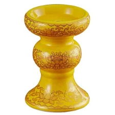 1pair Buddhist Supplies Buddha Lamp Ceramic Lotus Candle Holder Lamp Butter