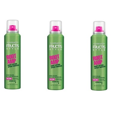 Garnier Fructis Style Root Amp Root Lifting Hairspray Mousse - 5 Oz, PACK OF 3