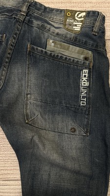 Ecko Unlimited 19-72 Raw Slim Straight Fit Jeans Mens Size 32x31