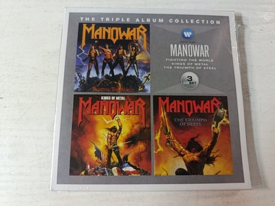 Manowar Triple Album Collection Box Set (2012 Atlantic EU) - 3 X