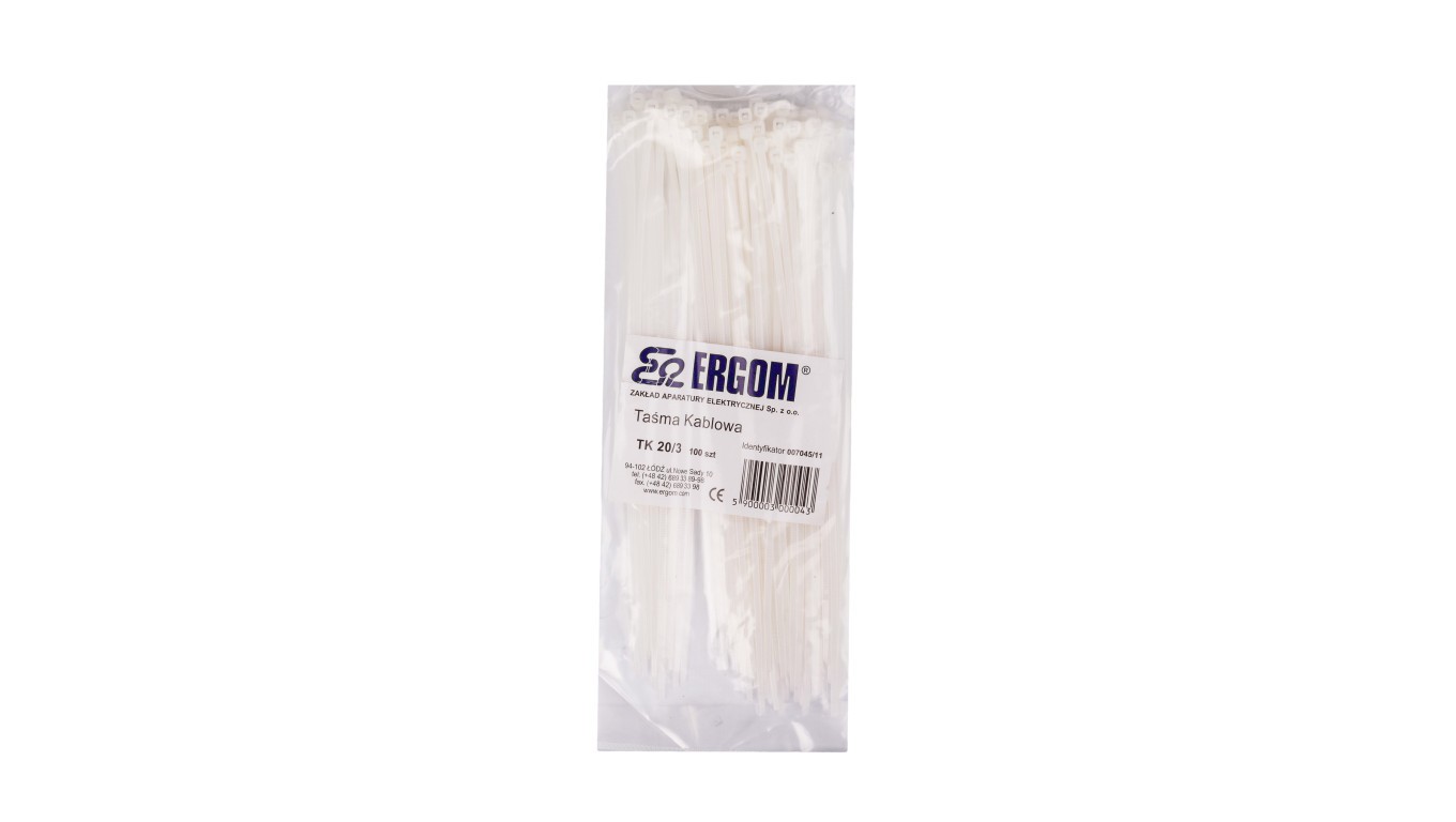 Cable Strap TK 20/3 Natural E01TK-01010100601/100pcs