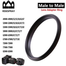 Metal Step Ring Adapter 49 55 58 62 72 77 82mm Male to Male Lens Filter Adapter