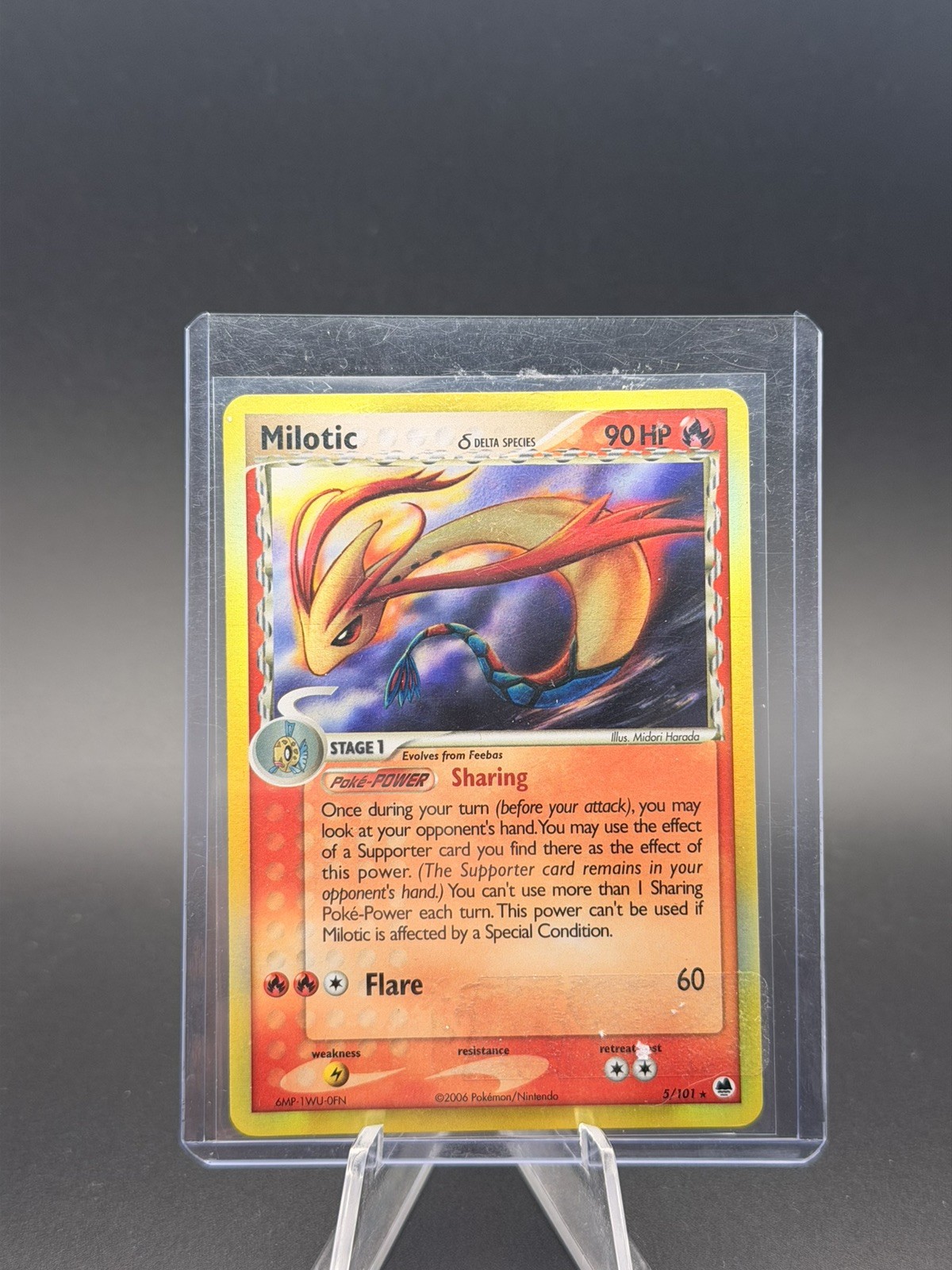 Milotic (Delta Species) 5/101 Holo Rare Pokemon Card LP - NM-