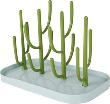 Baby Bottle Drying Rack Detachable Kitchen Counter Holder for Nipples Cups Green