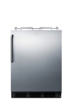 Summit SBC58BLBICADANK 24"W 5.5 Cu. Ft. Built-In / - Stainless Steel