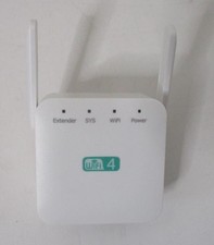 WiFi 4 Repeater; Wi Fi Range Extender; 1200 Mbps; Wireless With Plug; 2 Antenna
