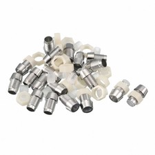 20 Pack 5mm LED Lamp Holder Light Bulb Socket Plastic Chrome Plated