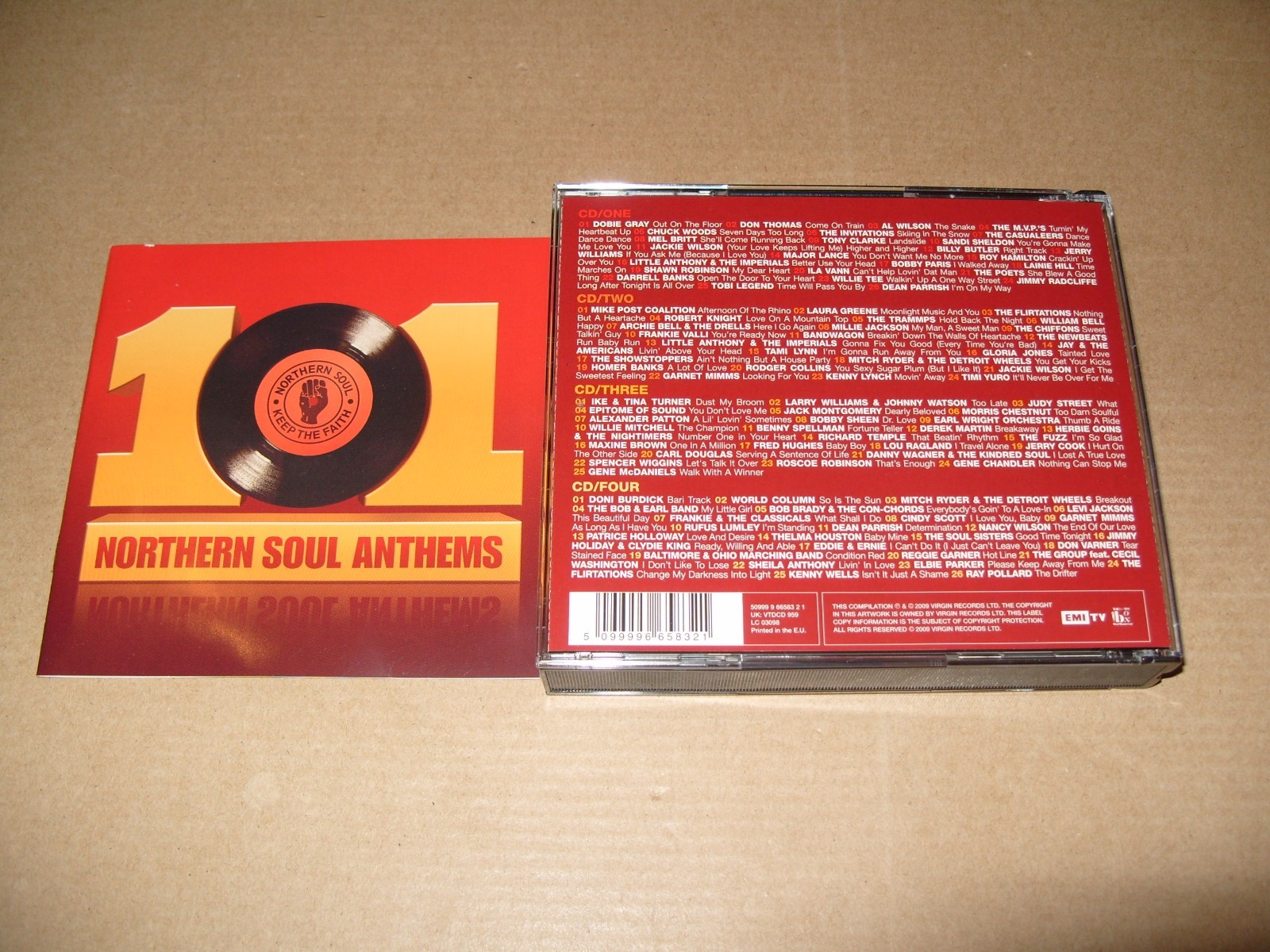 Various Artists -101 Northen Soul Anthems 2009) 4 CD + INLAYS EX/ NEAR MINT.(B3)