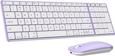 Bluetooth Keyboard and Mouse Combo for Mac, SKM64-2 Rechargeable Slim Wireless K
