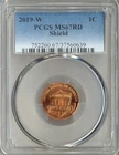 Photo of a 2019-W Lincoln Shield Cent from an eBay listing that sold on Jul 19, 2026