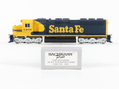 Locomotora diésel escala HO Bachmann 11612 ATSF Santa Fe SD45 #5408 | Condition: Used