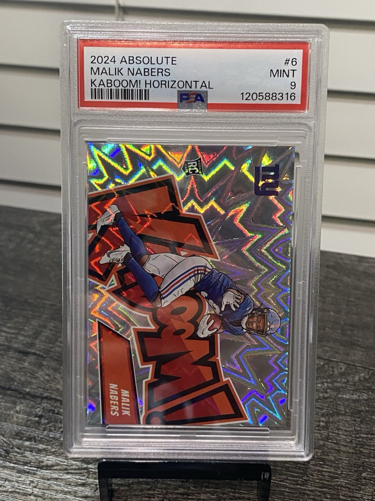 2024 Panini Absolute - Kaboom! Horizontal Malik Nabers #6 (RC)
