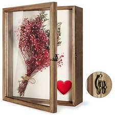 Shadow Box Display Case 13 x 16 Flowers Shadow Box Frame with 13x16 Carbonized