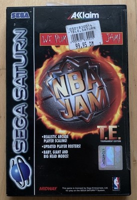 Sega Saturn NBA Jam Tournament Edition Spiel - Box Anleitung