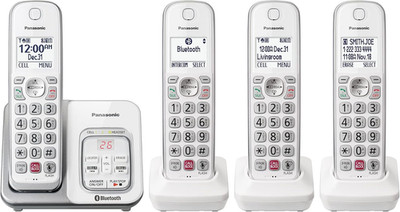 Cordless Phone with Answering Machine, Link2Cell Bluetooth Home Phones, Voice As