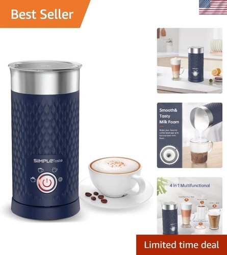 Stainless Steel Milk Frother with Auto Shut-Off – 300ml Capacity for Lattes