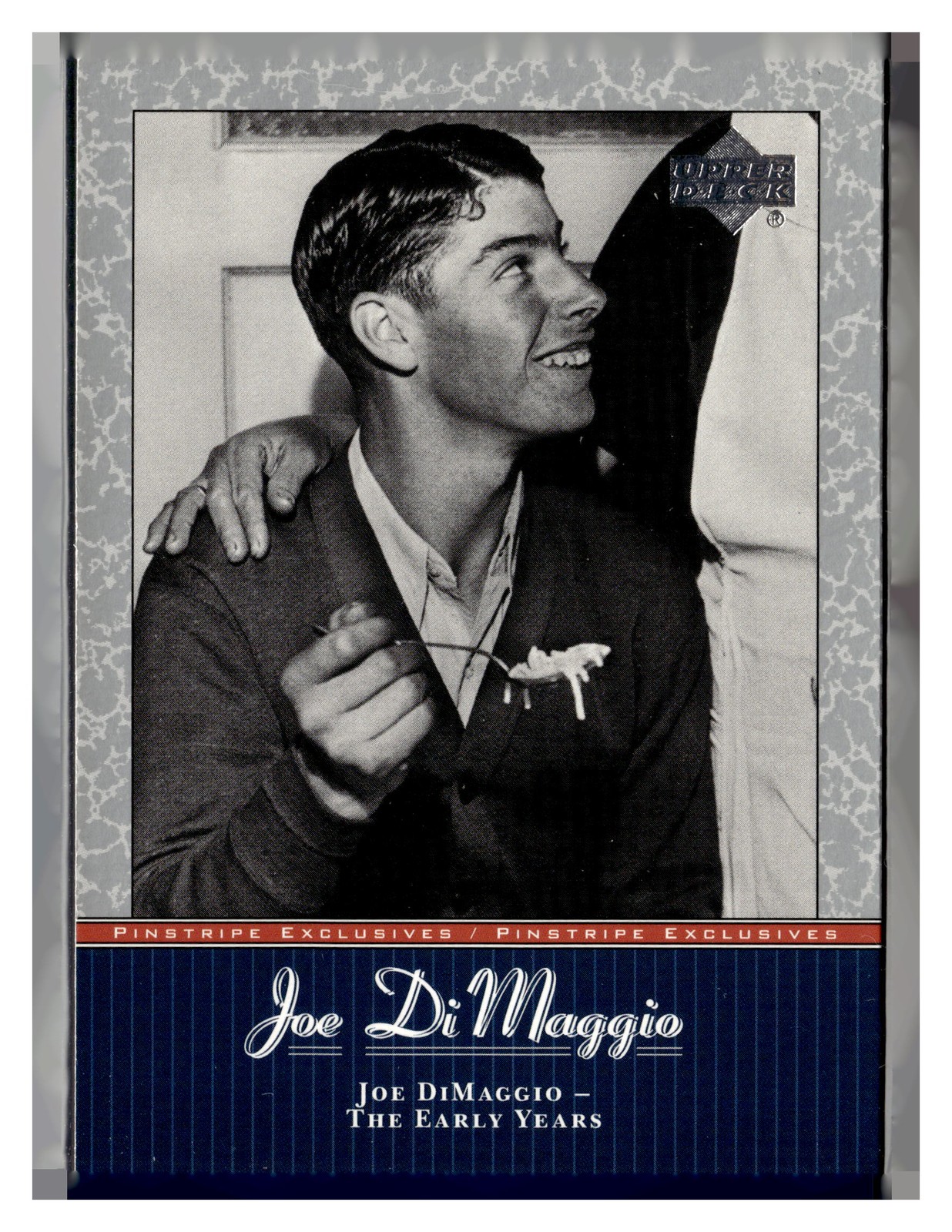 2001 Upper Deck Decade 1970's #JD1 Joe DiMaggio Pinstripe Exclusives