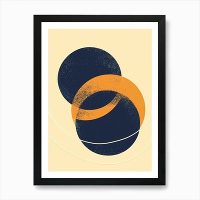 Kreis des Lebens 4 Kunstdruck gerahmt Wandbild Poster Leinwanddruck Bild