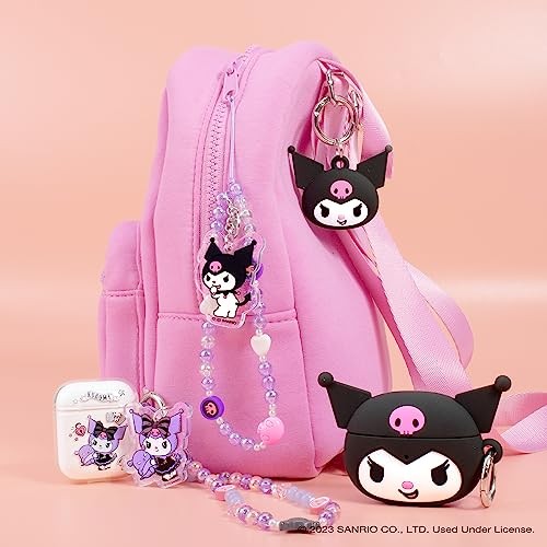 Cinturino universale con ciondolo telefono Hello Kitty and Friends braccialetto con perline - Kuromi - Foto 7 di 7
