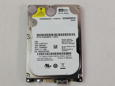 Western Digital  WD5000BMVW WD Blue 500GB 2.5'' USB 3.0 External Hard Drive