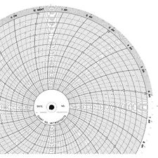 GRAPHIC CONTROLS  Circular Paper Chart, 24 hr, 100 pkg 5MDX3