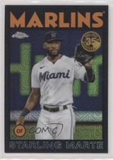 2021 Update Silver Pack 1986 Topps Chrome Baseball Black /199 Starling Marte r0j