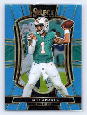 Tua Tagovailoa 2025 Panini Select Light Blue Prizm #181 Miami Dolphins